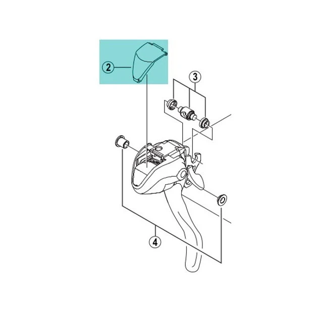 Capot frontal Shimano ST-2300 (Y6SG45000) - x 1
