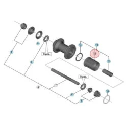 Corps De Cassette Shimano 105 FH-5800 - 10/11 Vitesses