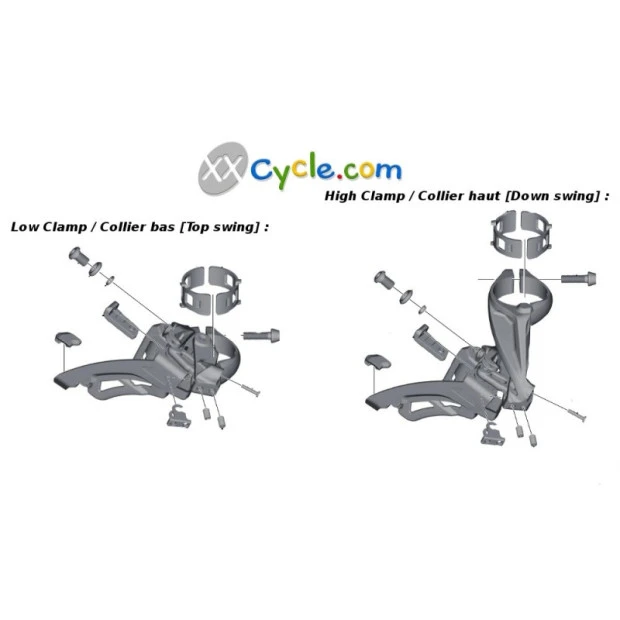 Dérailleur avant Shimano Alivio FD-M4000-TS6 - Top Swing