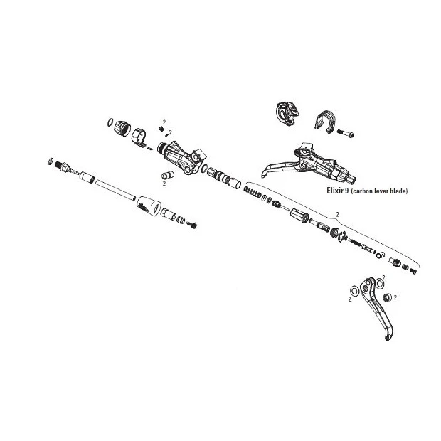 Kit entretien Frein Avid Elixir (9 , 7 & Code R : carbone) - 11.5015.064.060