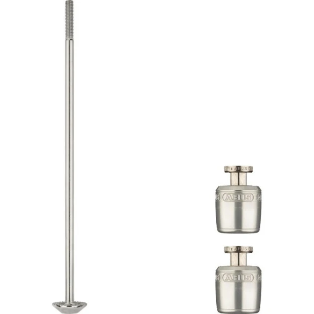 Set de blocage de roues Abus Nutfix M5 Argent - 135 mm